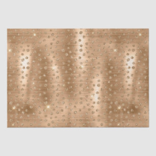 Gold Glitter Cheetah Spots Metallic Animal Tissue Paper