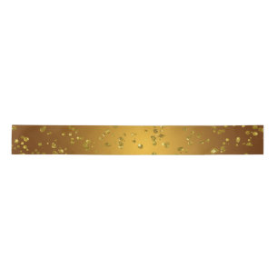 Gold Glitter Christmas Sparkle Satin Ribbon
