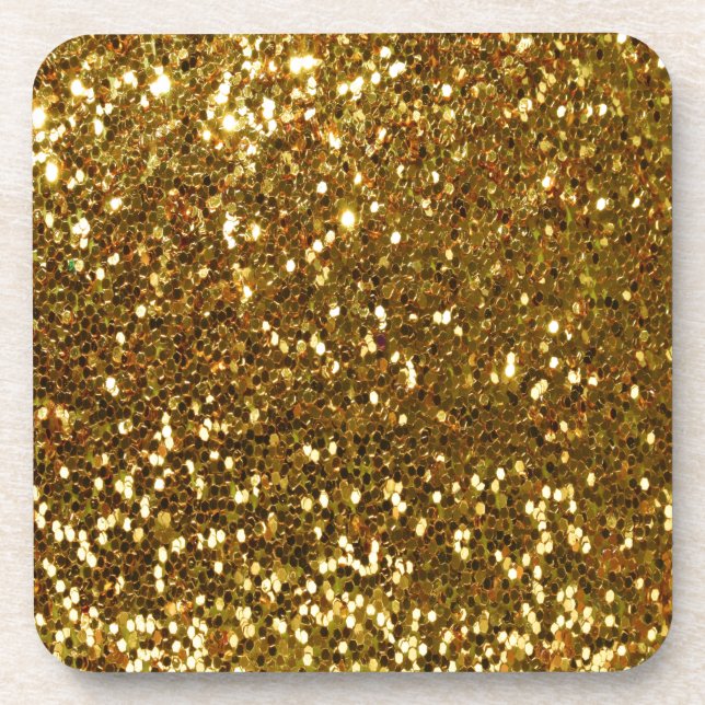 Gold Glitter Coaster (Front)