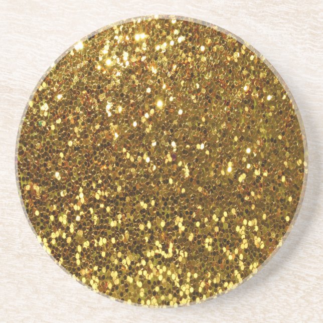 Gold Glitter Coaster (Front)
