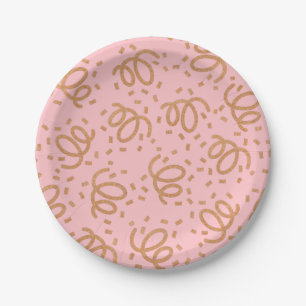 Gold Glitter Confetti Paper Plates