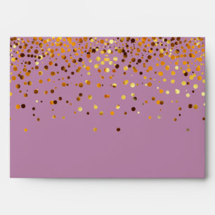 Gold Glitter Confetti Sparkles Green Envelope