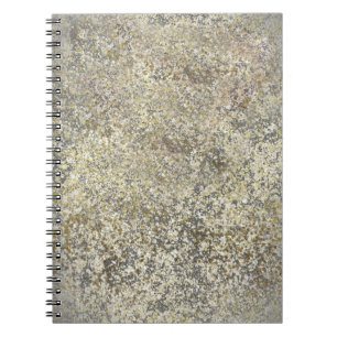 Gold Glitter Crackle Modern Chic Glam Sparkle Spiral Notebook