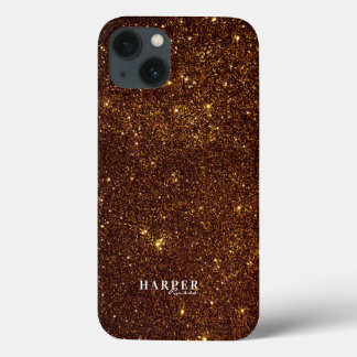Gold Glitter Custom Name Case-Mate iPhone Case