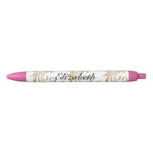 Gold Glitter Custom Pen Party Favours