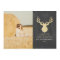Gold Glitter Deer Christmas Cards