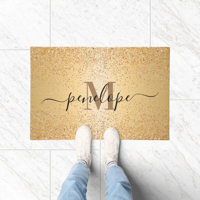Gold Glitter Doormat (Indoor)