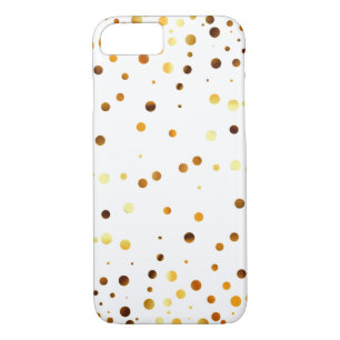 Gold Glitter Dots Clear Case-Mate iPhone Case
