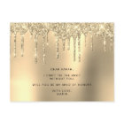 Gold glitter drips will you be my maid of honour