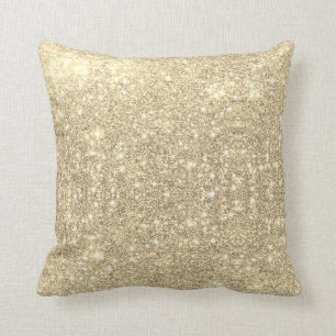 Gold Glitter Faux Sparkle Cushion