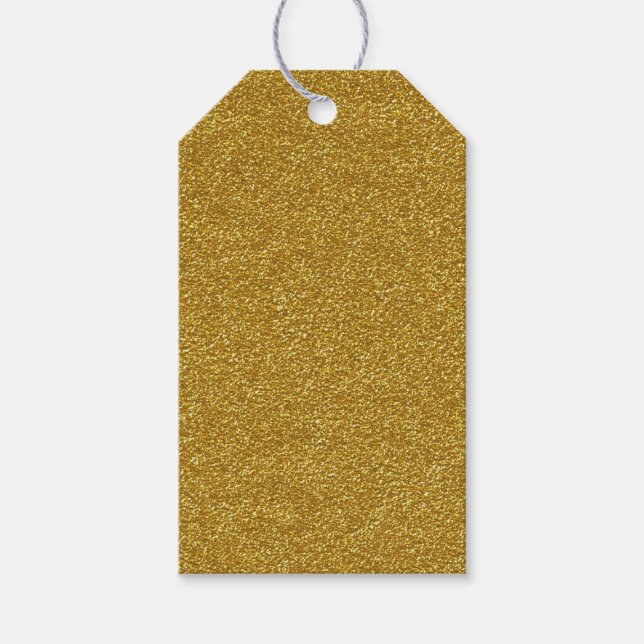 Gold Glitter Gift Tags (Front)