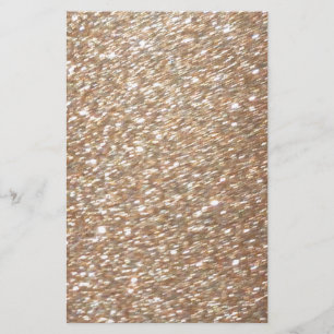 Gold Glitter Glamour Party Festive Light Sparkles Stationery