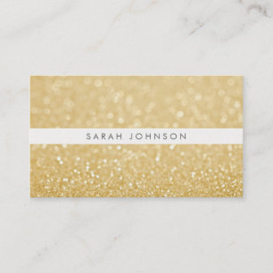 Gold Glitter Hair Stylist Appointment Cards