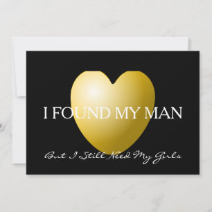 Gold glitter heart Will you be my bridesmaid Invitation