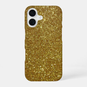 Gold Glitter iPhone 16 Case