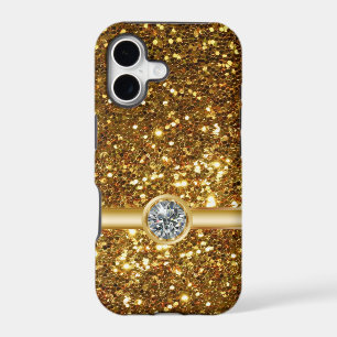 Gold Glitter Jewel