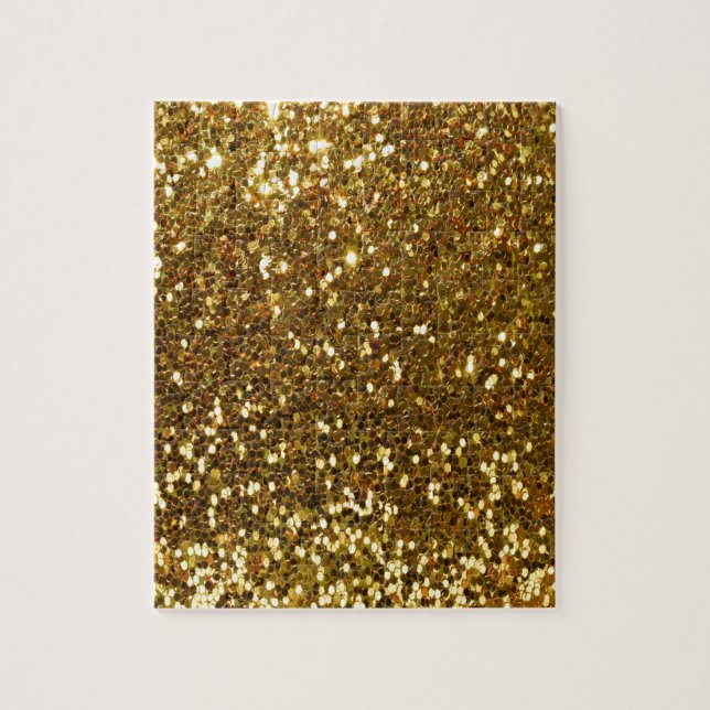 Gold Glitter Jigsaw Puzzle (Vertical)