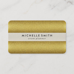 Gold Glitter Lavish Deluxe Business Card