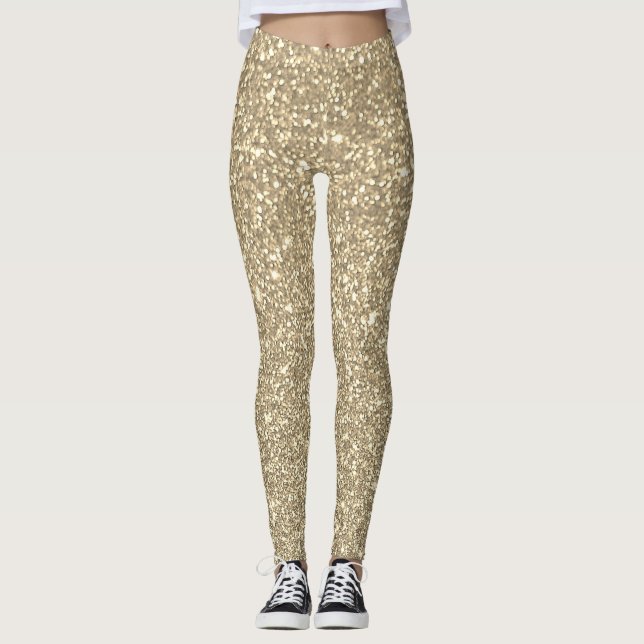 gold "glitter" - leggings (Front)