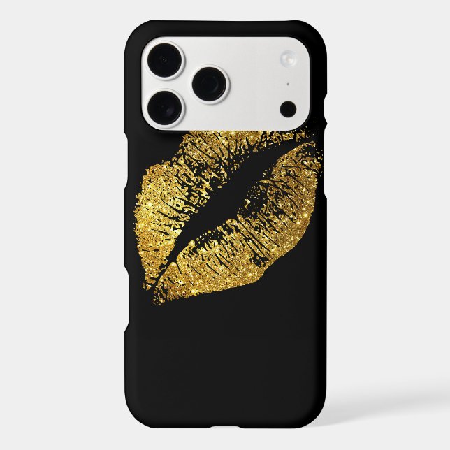 Gold Glitter Lips (Back)
