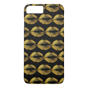Gold Glitter Lips #2 Case-Mate iPhone Case