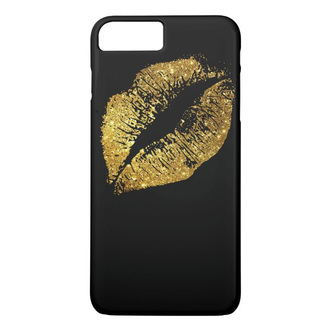 Gold Glitter Lips #3 Case-Mate iPhone Case (Back)