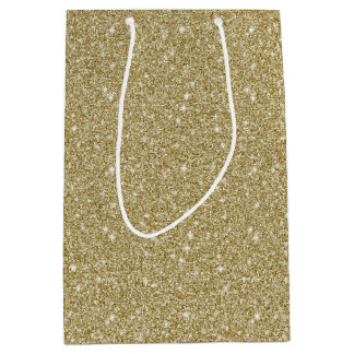 Gold Glitter Medium Gift Bag