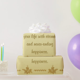 Gold Glitter Merry Christmas, Santa Claus on gold  Wrapping Paper