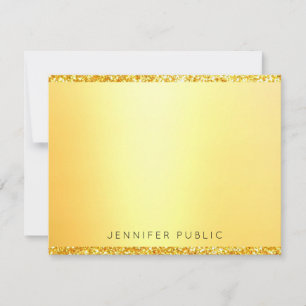 Gold Glitter Modern Monogrammed Template Elegant