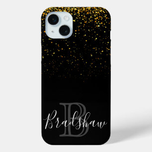 Gold Glitter Name iPhone 15 Mini Case