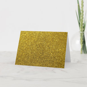 Gold Glitter Pattern Card