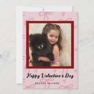 Gold Glitter Photo Classroom Happy Valentine’s Day Holiday Card