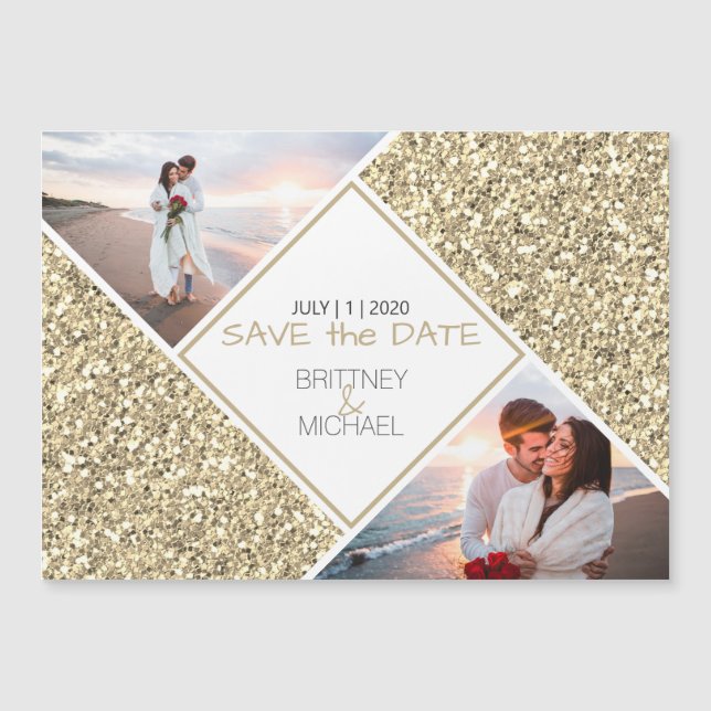 Gold Glitter Photo Collage (Front)