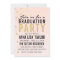 Gold Glitter Polka Dot Graduation Party Invitation