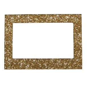 Gold Glitter Printed Magnetic Picture Frame