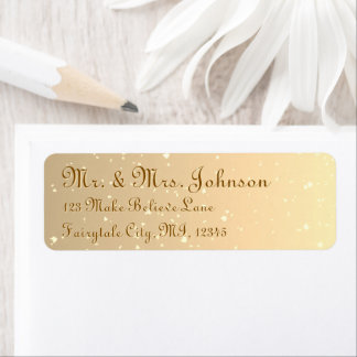 Gold Glitter Royal Wedding Calligraphy