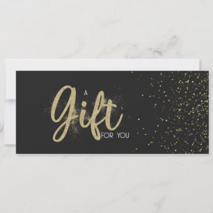 Gold Glitter Salon Store Business Gift Certificate
