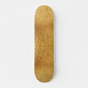 Gold Glitter Skateboard