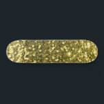 Gold Glitter Skateboard<br><div class="desc">Create your own custom skateboard with your own images and text.</div>