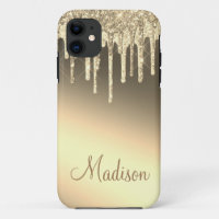 Gold Glitter Sparkle Bling Glam Chic Name