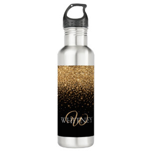 Gold Glitter Sparkle Elegant Luxury Texture        710 Ml Water Bottle