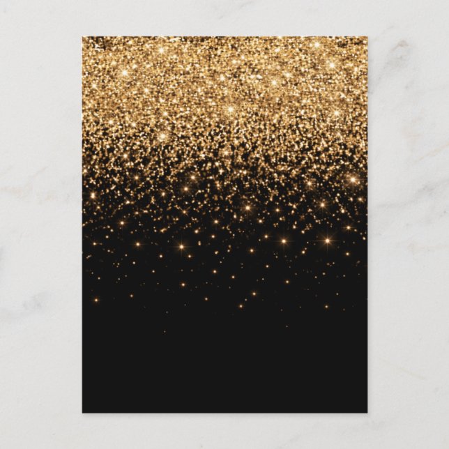 Gold Glitter Sparkle Elegant Luxury Texture        Postcard (Front)
