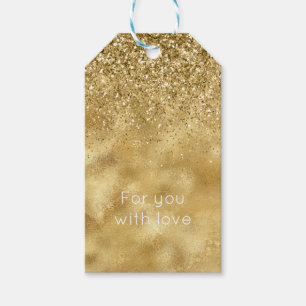 Gold Glitter Sparkle Gift Tags