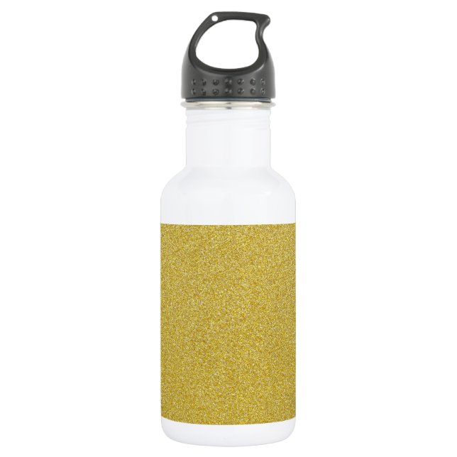 Gold Glitter, Sparkle, Glitter Background 532 Ml Water Bottle (Front)