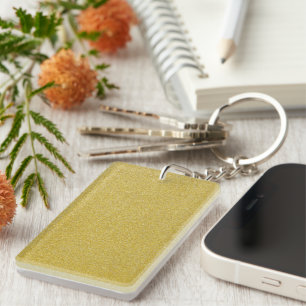 Gold Glitter, Sparkle, Glitter Background Key Ring