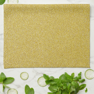 Gold Glitter, Sparkle, Glitter Background Tea Towel