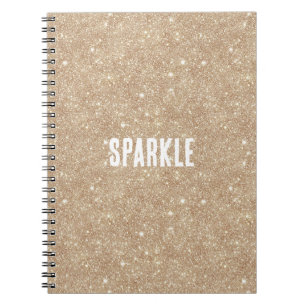 Gold Glitter Sparkle Notebook
