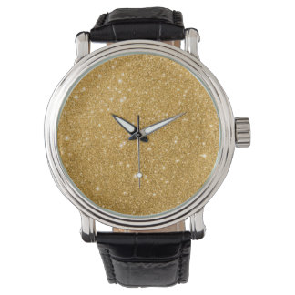 Gold Glitter Sparkles Watch