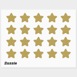 Gold Glitter  Star Sticker