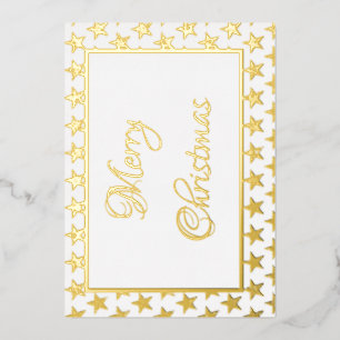 Gold glitter stars 